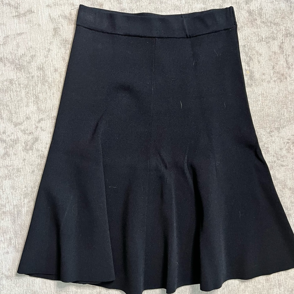 MM Lafleur black knit skirt